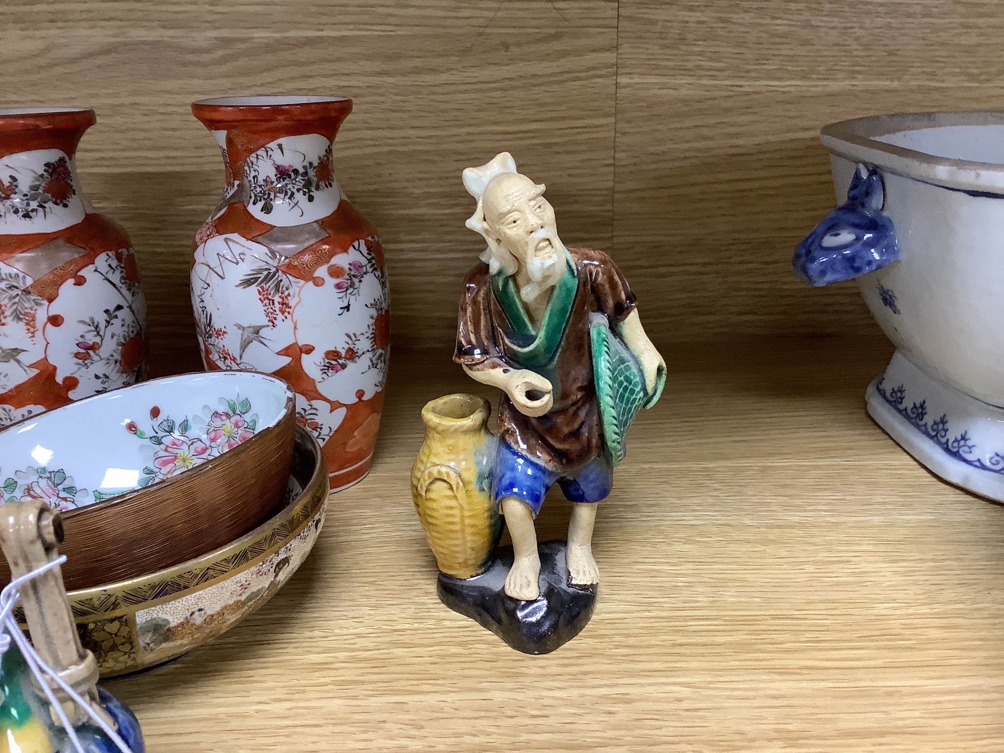 A quantity of mixed Chinese and Japanese ceramics, 19th century and later